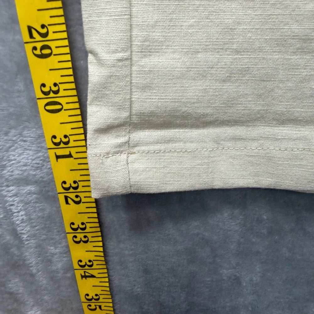 SAILWIND Linen Blend Pants Mens 34 Beige Drawstring Beach Casual Resortwear